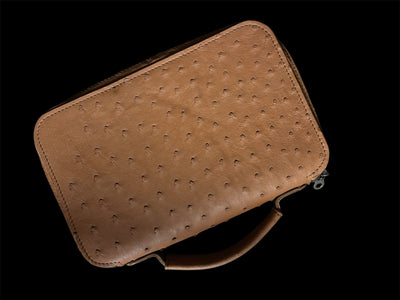 AB Ostrich Leather knife case