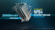 NPB4 20,000 Waterproof Power Bank