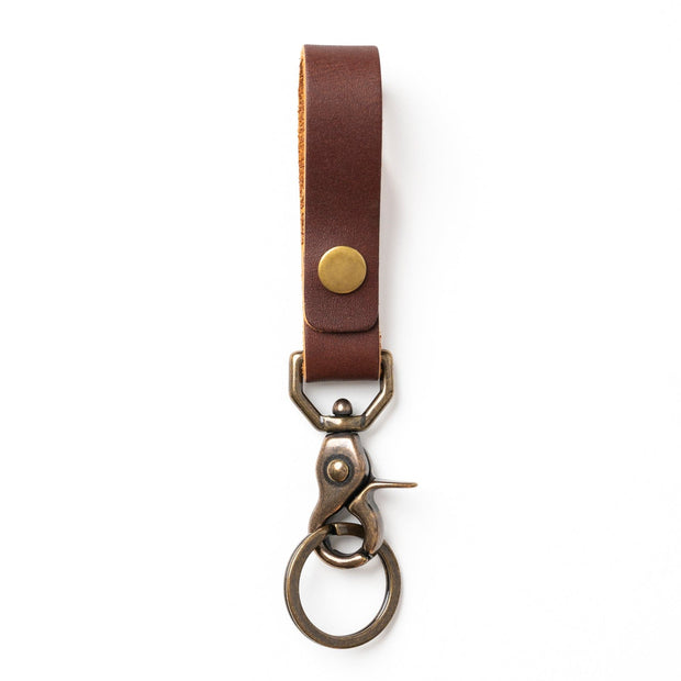 Popov Leaver Belt Loop Keychain