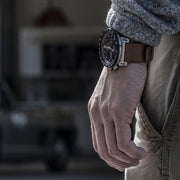CR-01 - CHRONO WATCH WITH LEATHER STRAP